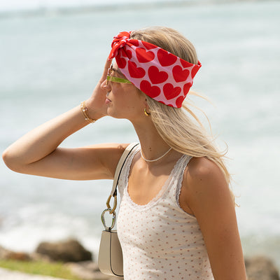 HeadBand With Bow - Hearts