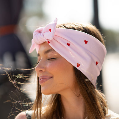 HeadBand With Bow - Little Hearts