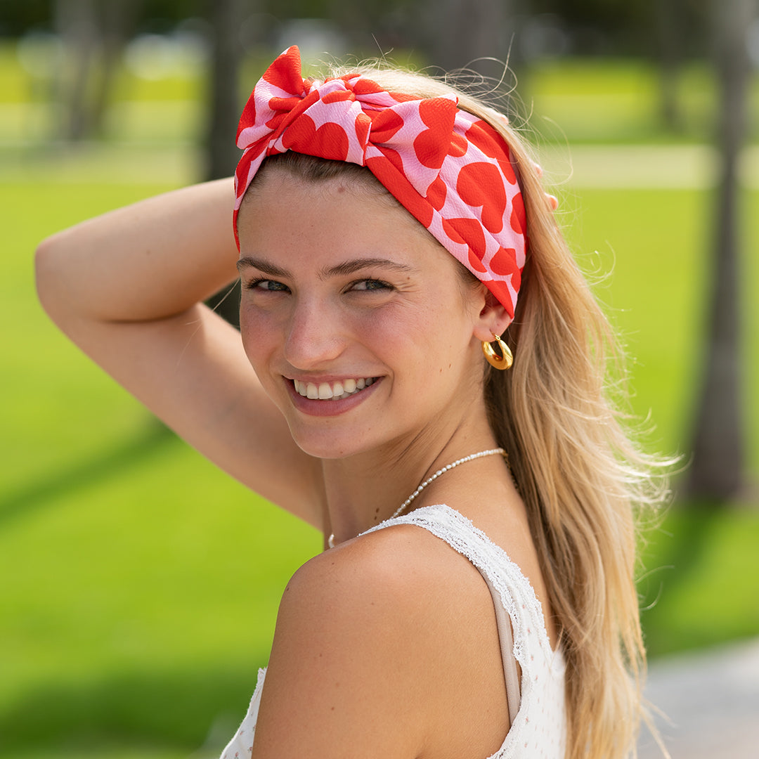 HeadBand With Bow - Hearts