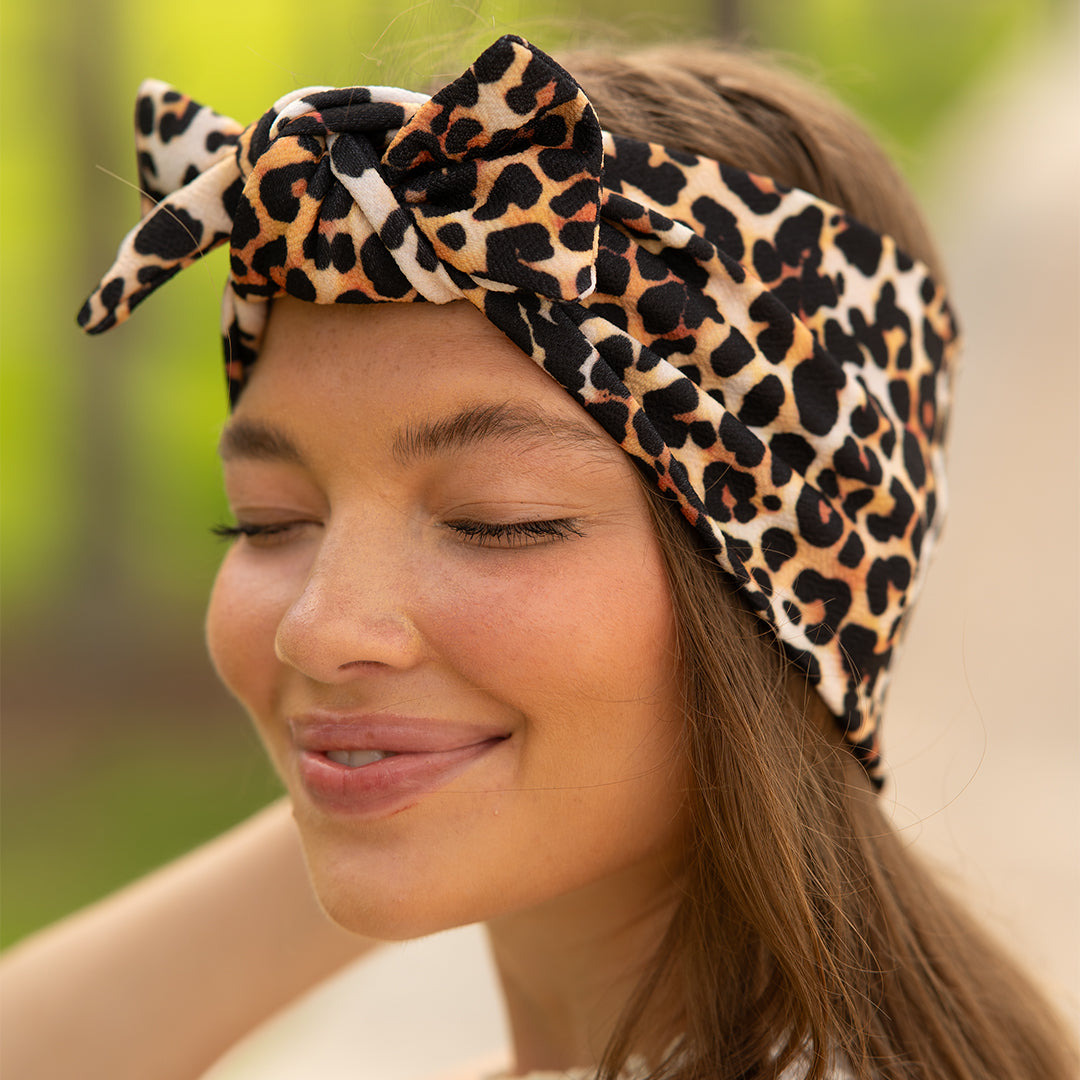 HeadBand With Bow - Animal Print